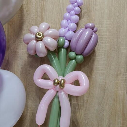 Цветы из шаров мини for mom