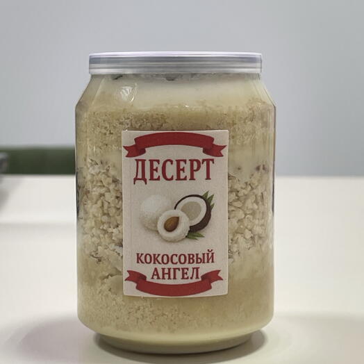 Торт в банке «Кокосовый Ангел»