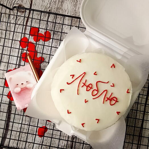 Бенто торт "Люблю"