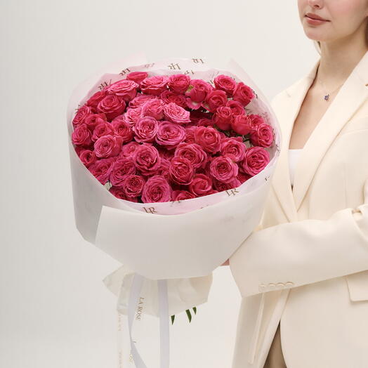 Монобукет из кустовой розы Ivy Rose (XL)