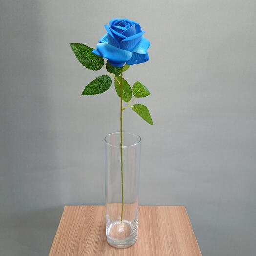 Роза синяя ( искусственный цветок