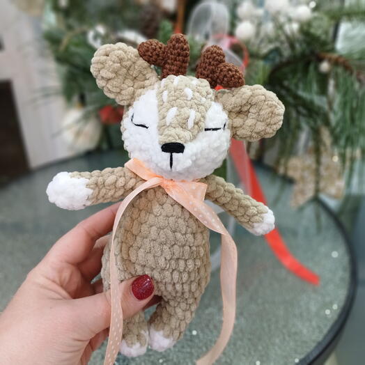Оленёнок игрушка ручной работы