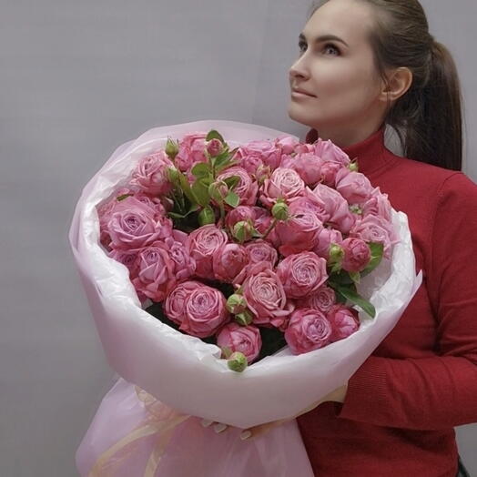 Нежность из кустовых роз💖