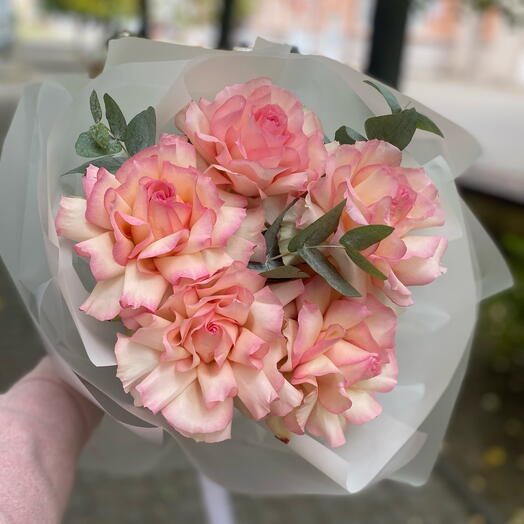 Bouquet of French roses "Temptation"