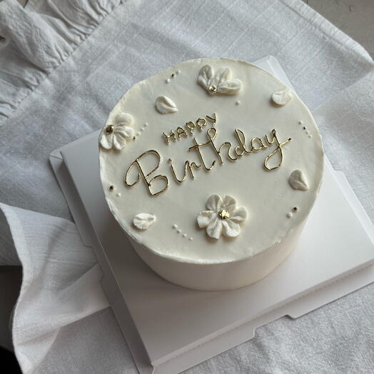 Торт happy birthday цветы(двойной шоколад ) 1 кг