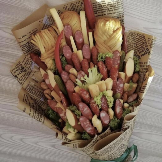 Мужской съедобный букет