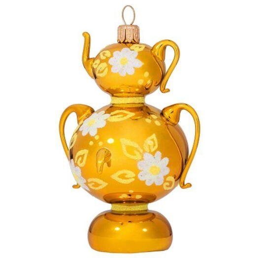 Ёлочная игрушка "Самоварчик" цветы (Ёлочка)