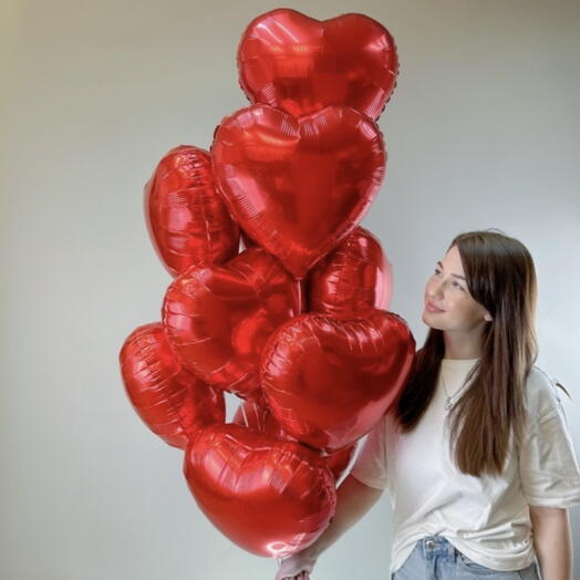 Сет Шаров сердце 11 шт