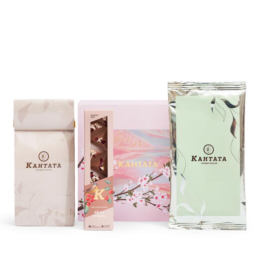 Подарочная коробка чая и кофе «Элегантность», Кантата