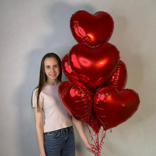 Шары «Сердце» 7 шт