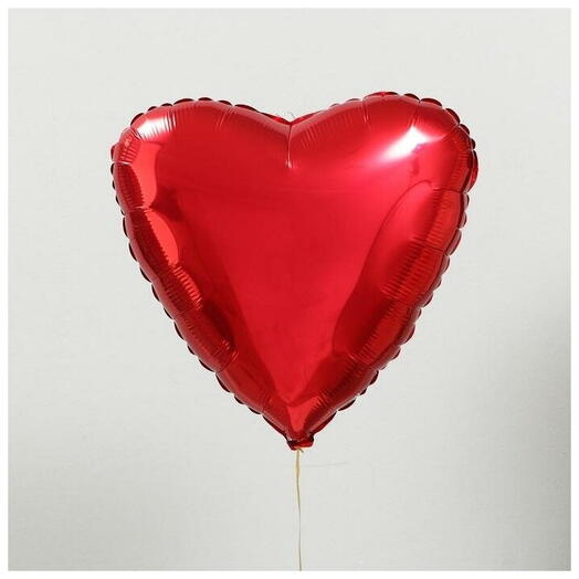 Сердце шар фольгированое 46см