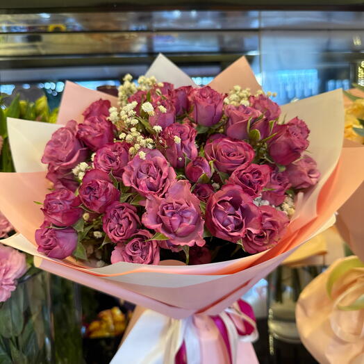 Spray rose dark lilac