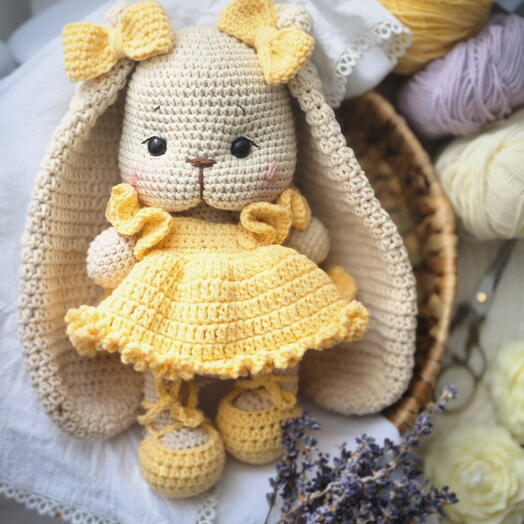 Интерьерная игрушка зайка.
Игрушка ручной работы. 
Необычный подарок