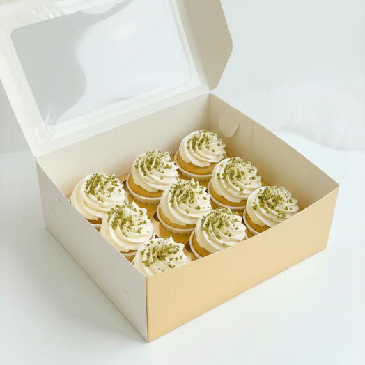 Cupcakes с фисташкой, 9 штук