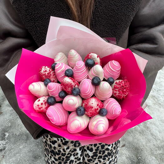 Букет из клубники в шоколаде Гламур