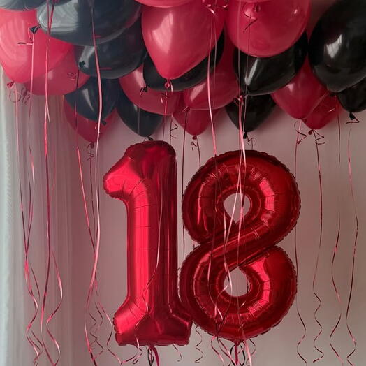 Набор воздушных шаров 18 лет
