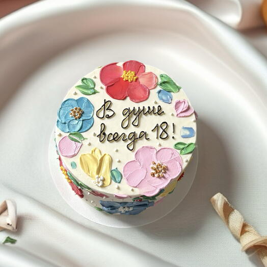 Бенто торт (Макси) на День рождения "Всегда 18"