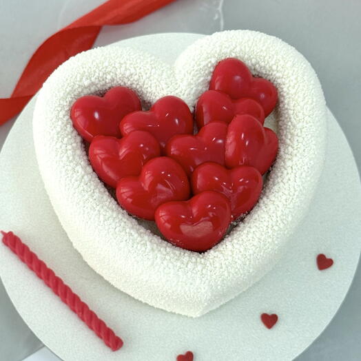 Муссовый бенто торт сердечки ♥️