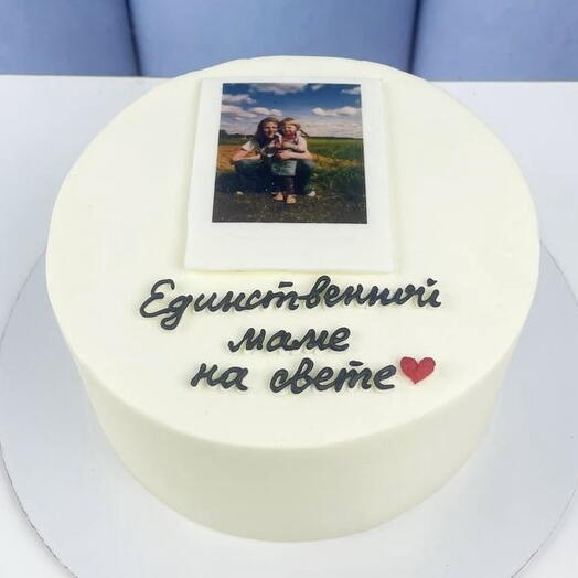 Торт маме на день рождения с фото, "Единственной на свете"