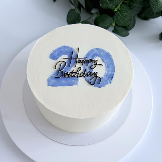 Бенто торт maxi с вашей цифрой Happy birthday для девушки, женщине, мужчине, парню, жене, мужу