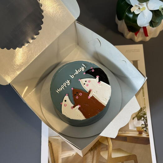 Бенто торт "крысы happy b-day"