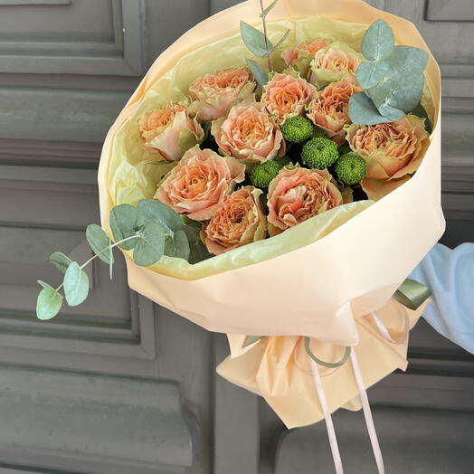 Букет из розы Луиза 🧡
