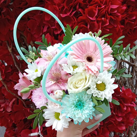 Нежная мини композиция 💐🧺💖