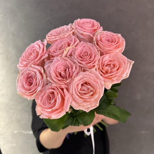 Розовые розы под ленту 🎀