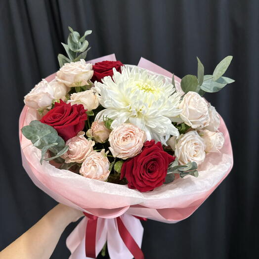 Букет с красными розами 🌹