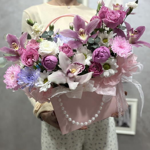 Композиция с орхидеей 🌸
