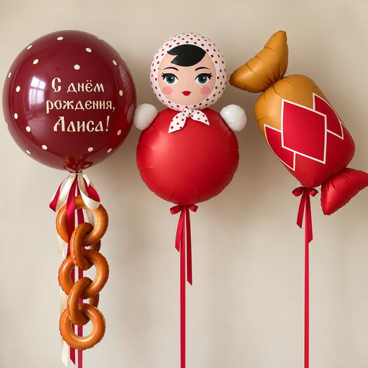 🎈 Набор шаров «Русская красавица»