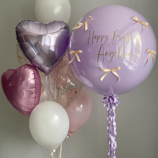 🎀 Нежный воздушный сет для девочки на день рождения 🎀