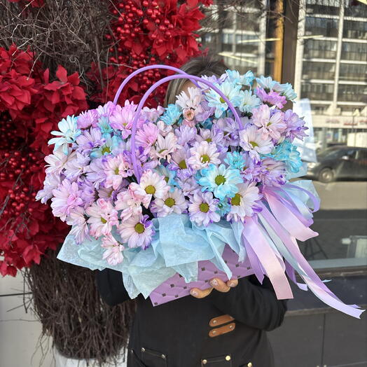 Дофаминовая композиция с ромашками🌸💜