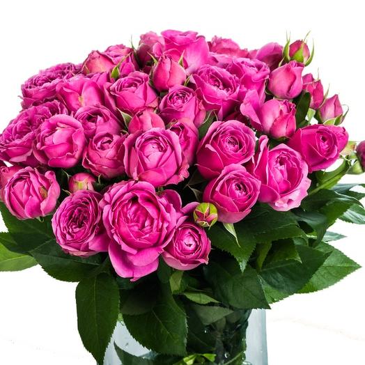 Bouquet of 25 roses peony raspberry