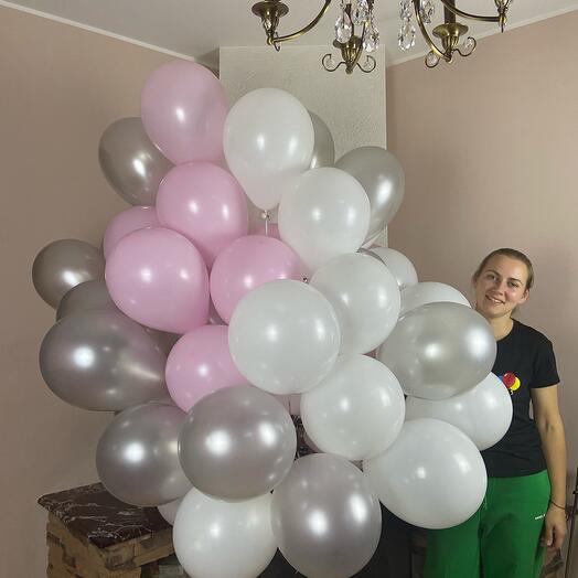 Воздушные шары, 60 штук