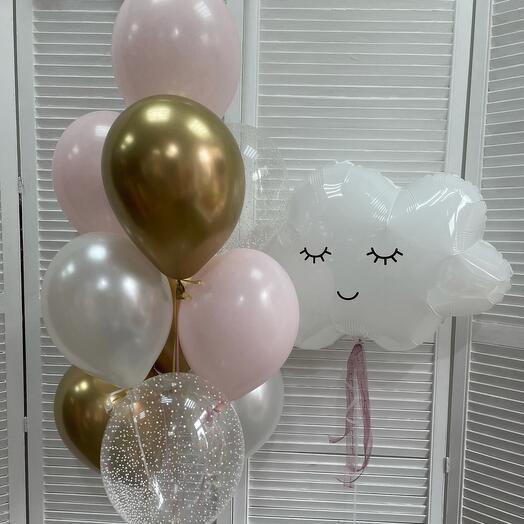 Composition "In the clouds", 11 balls