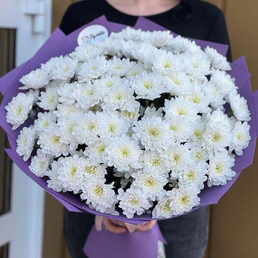 Bouquet of 17 bush chrysanthemums