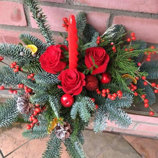 Композиция на новогодний стол