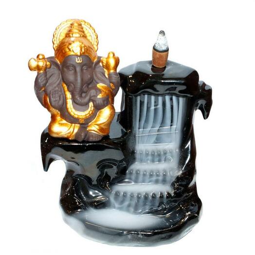 Ganesh creeping incense stand at the waterfall