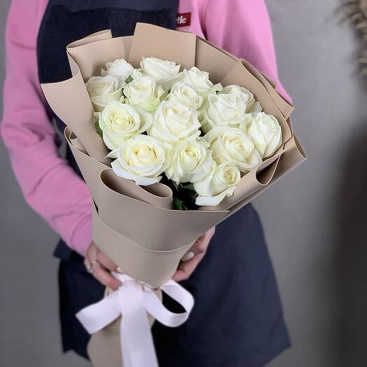 15 rosas blancas Miracle