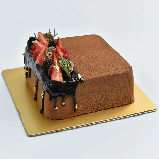 Dark Caramel Mousse Cake