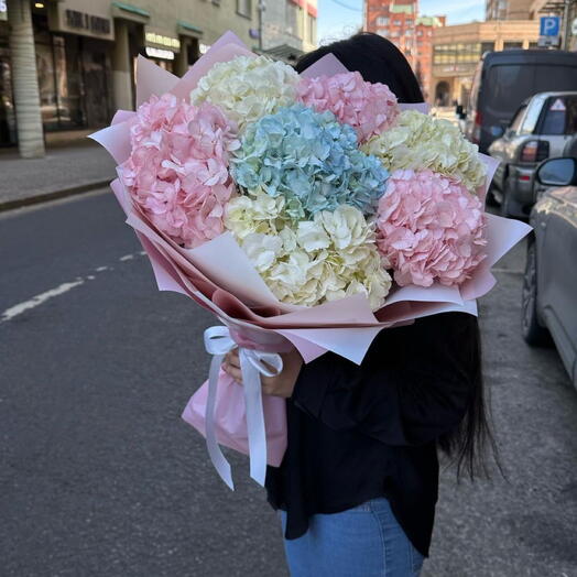 Bouquet of 7 hydrangeas
