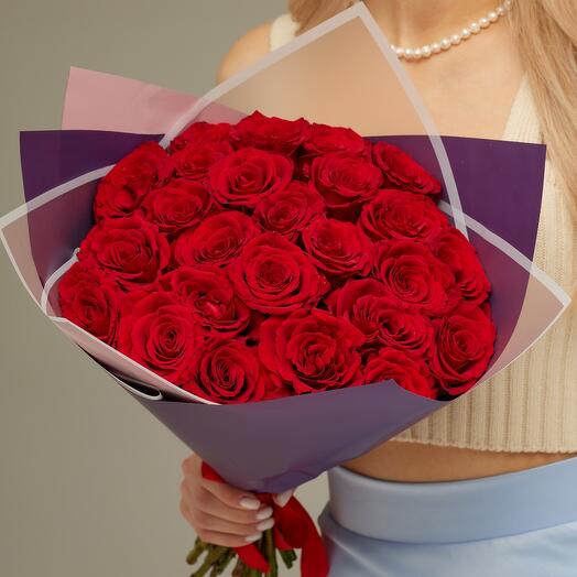 25 rosas rojas