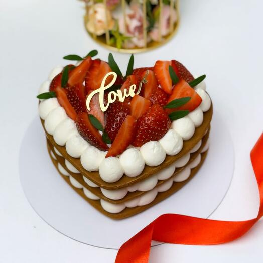 Торт медовик на 14 февраля