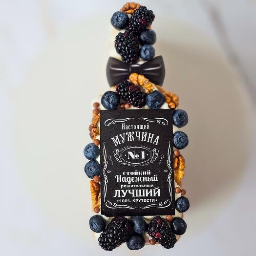 Мужской торт "Бутылка крепкого"