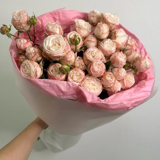 I love you букет из кустовых роз