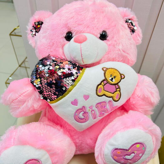 Pink teddy bear _ baby girl