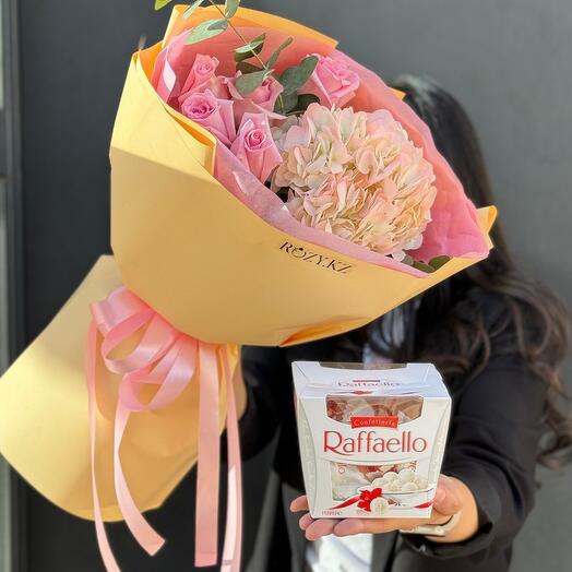 Букет комплимент с Raffaelo