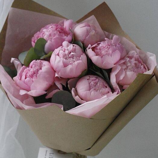 🌸 WOW букет из пионов Сара Бернар