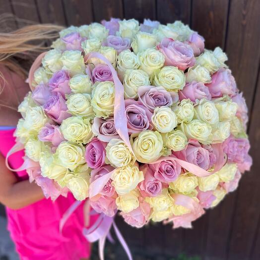 Шикарный букет из 101 розы🌸042